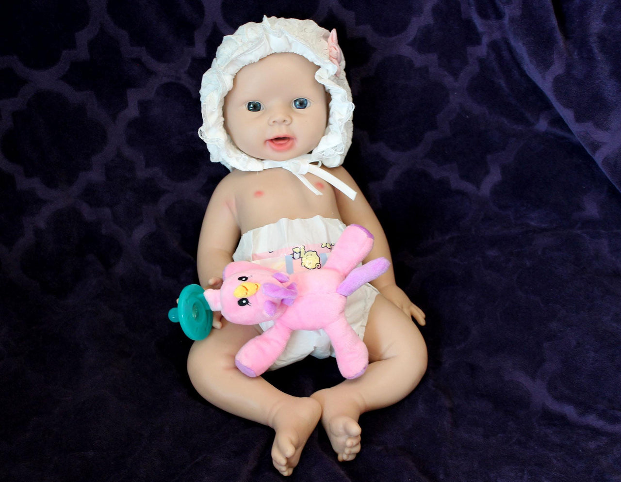 Full Silicone Doll 7.9 Pounds 20 inch Squishy Body Ready To Ship Reborn Platinum Silicone Dolls Realistic Real Lifelike Weighted Babies New