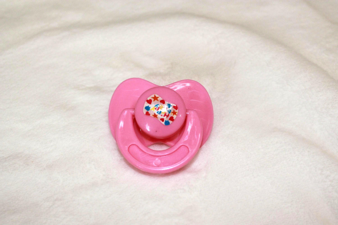 Mini Pacifier Custom Made for Preemie Dolls In My Shop, Custom Size Pink Paci