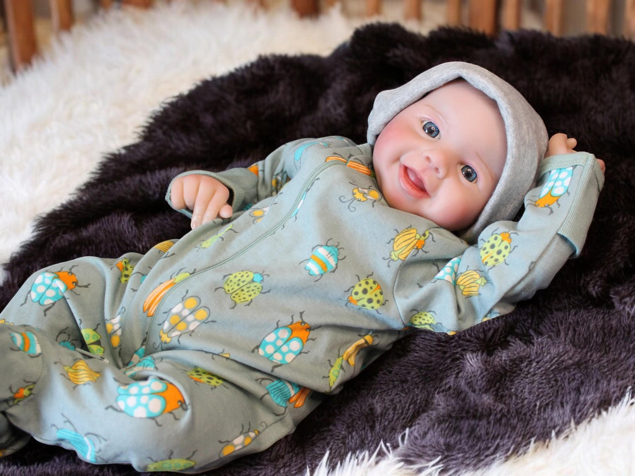 Lifelike Reborn Baby Doll, 18" Weighted Vinyl Newborn