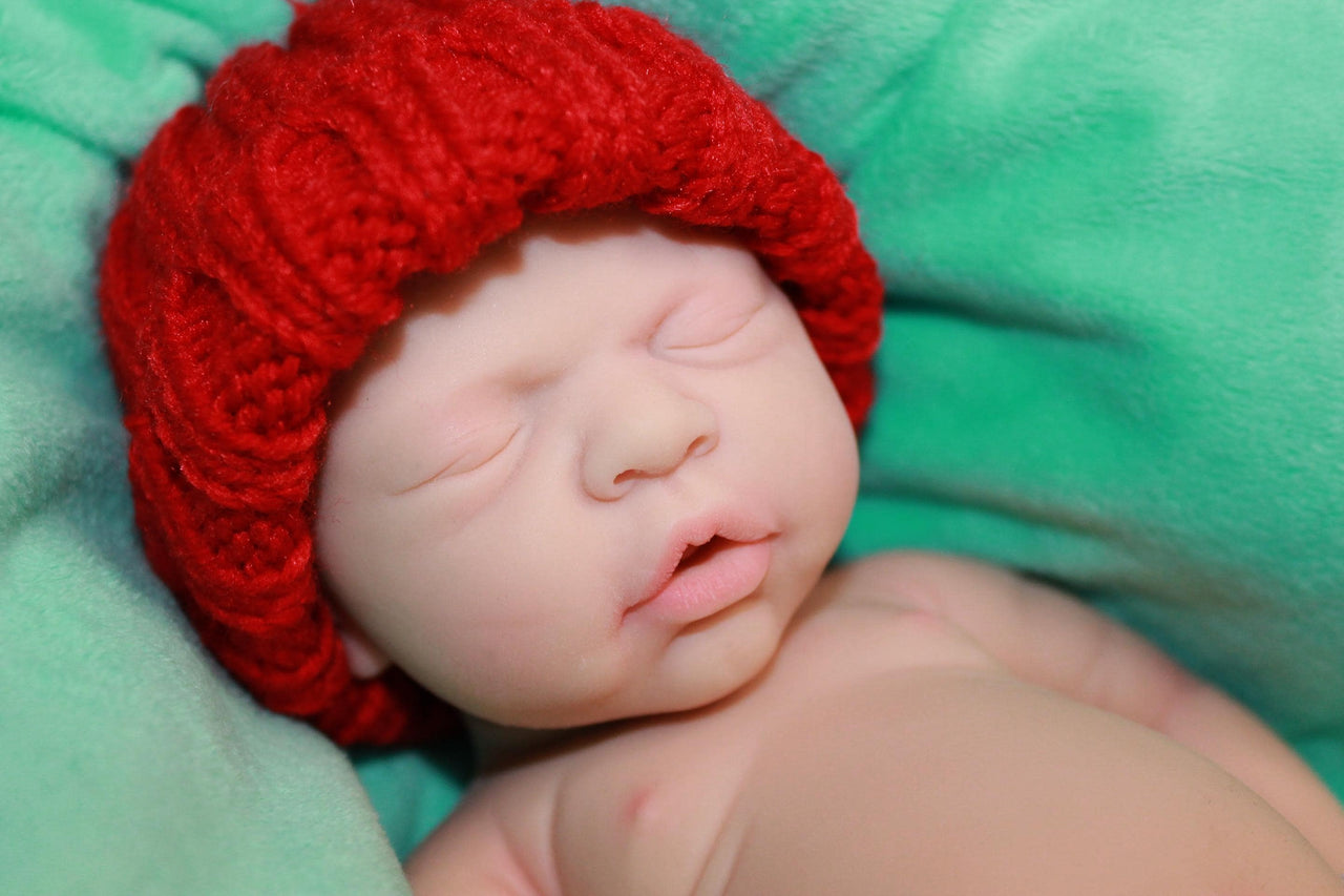 12" Preemie Full Silicone Reborn Doll – Squishy Platinum Silicone Body