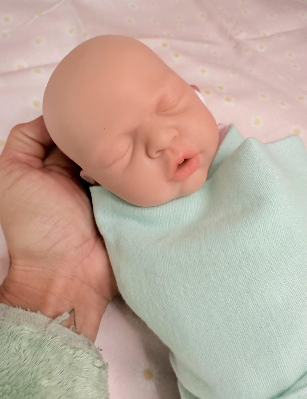 12" Preemie Full Silicone Reborn Doll – Squishy Platinum Silicone Body