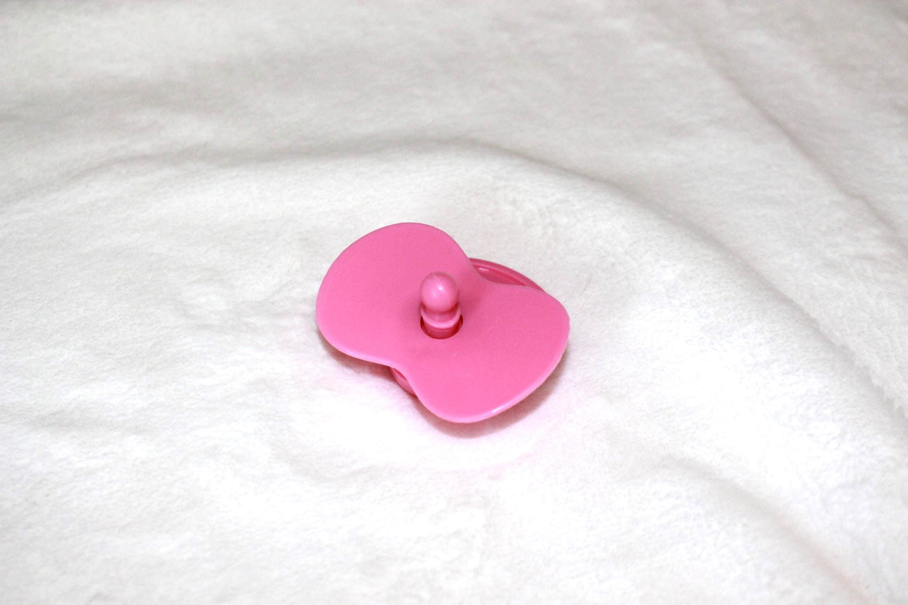 Mini Pacifier Custom Made for Preemie Dolls In My Shop, Custom Size Pink Paci