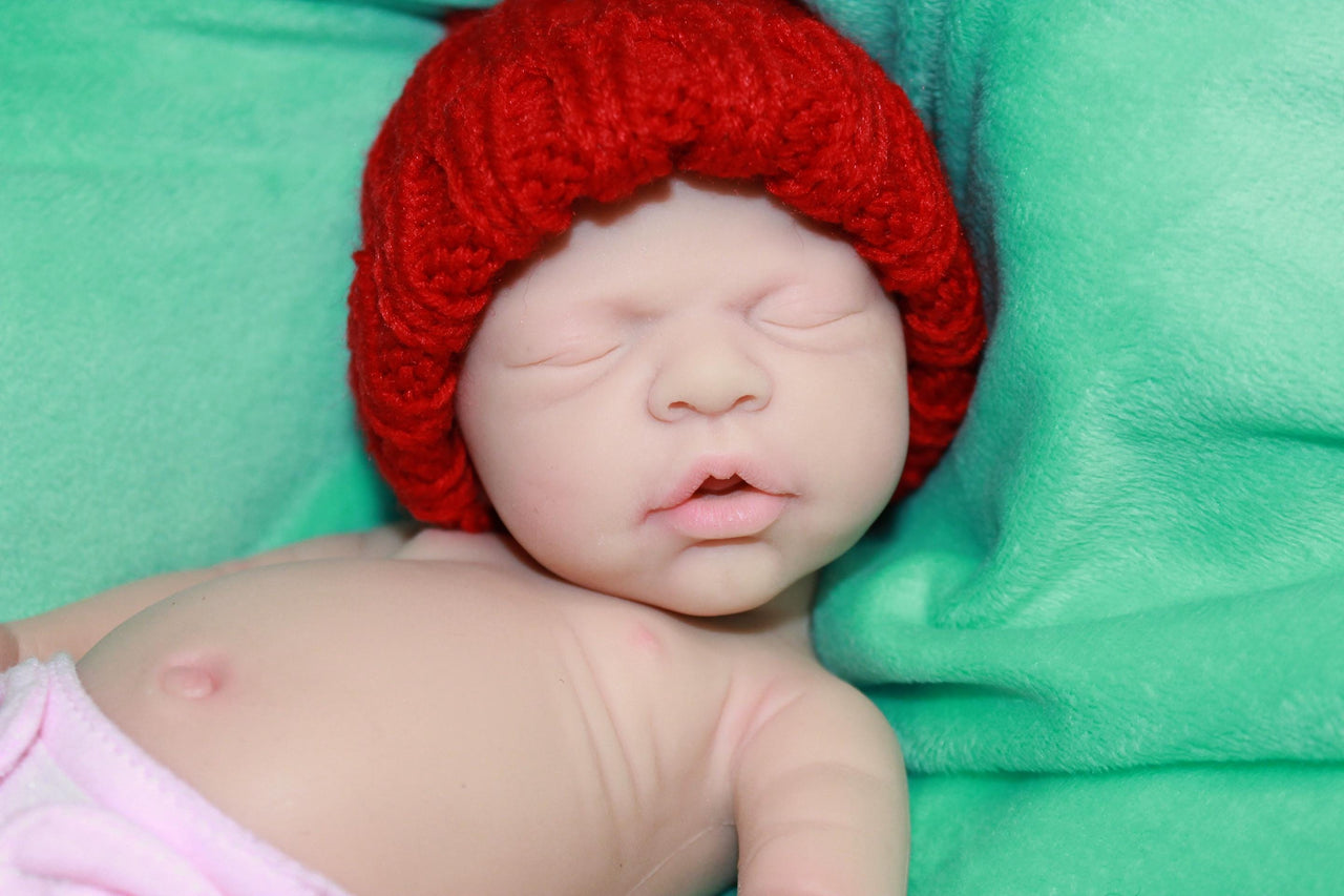 12" Preemie Full Silicone Reborn Doll – Squishy Platinum Silicone Body