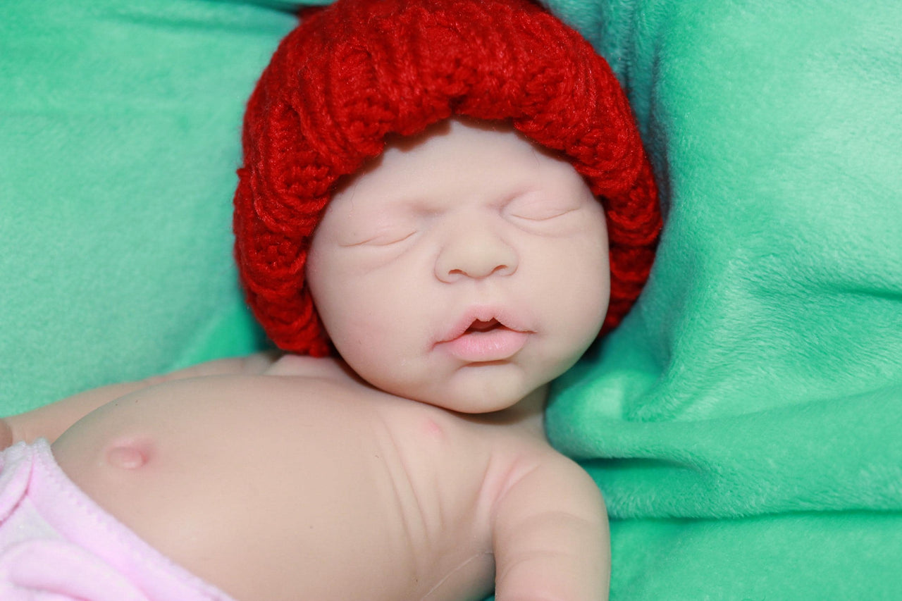 12" Preemie Full Silicone Reborn Doll – Squishy Platinum Silicone Body