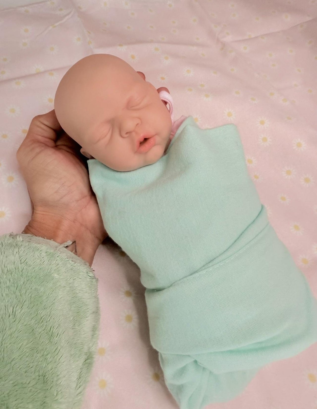 12" Preemie Full Silicone Reborn Doll – Squishy Platinum Silicone Body