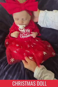 Christmas Reborn Baby Doll: 20" Lifelike Newborn with Outfit