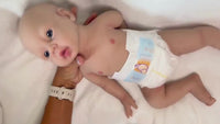 Full Silicone Doll 7.3 Pounds 19 inch Squishy Body Ready To Ship Reborn Platinum Silicone Dolls Realistic Real Lifelike Weighted Babies New