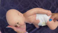 Full Silicone Reborn Baby Doll: Realistic Lifelike Newborn, 17"