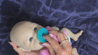Full Silicone Reborn Baby Doll: Realistic Lifelike Newborn, 18" 7.6 lbs
