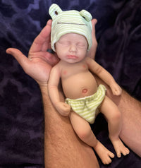 Thumbnail for Silicone Baby Doll Full Body Reborn Preemie 12" 2.6lbs Platinum Silicone Dolls Realistic Real Lifelike Weighted Babies Ecoflex Bathtub Baby