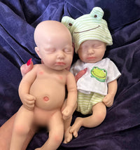 Thumbnail for Silicone Baby Doll Full Body Reborn Preemie 12" 2.6lbs Platinum Silicone Dolls Realistic Real Lifelike Weighted Babies Ecoflex Bathtub Baby