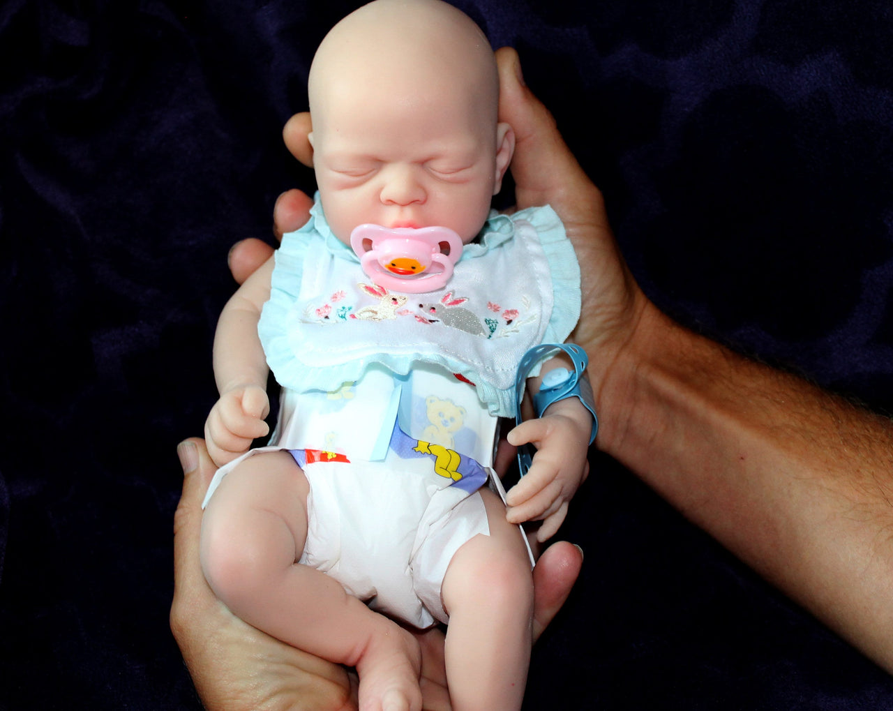 12 inches Full Silicone Baby Doll Body Reborn Preemie 2.6lbs Platinum Silicone Dolls Realistic Real Lifelike Weighted Babies Ecoflex Bathtub Kids boy or girl