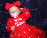 Thumbnail for Christmas Reborn Baby Dolls Merry Christmas Outfit Lifelike Reborn Doll 20” Weighted Newborn Baby Therapy Doll Child Friendly Xmas Gifts NEW