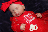 Thumbnail for Christmas Reborn Baby Dolls Merry Christmas Outfit Lifelike Reborn Doll 20” Weighted Newborn Baby Therapy Doll Child Friendly Xmas Gifts NEW