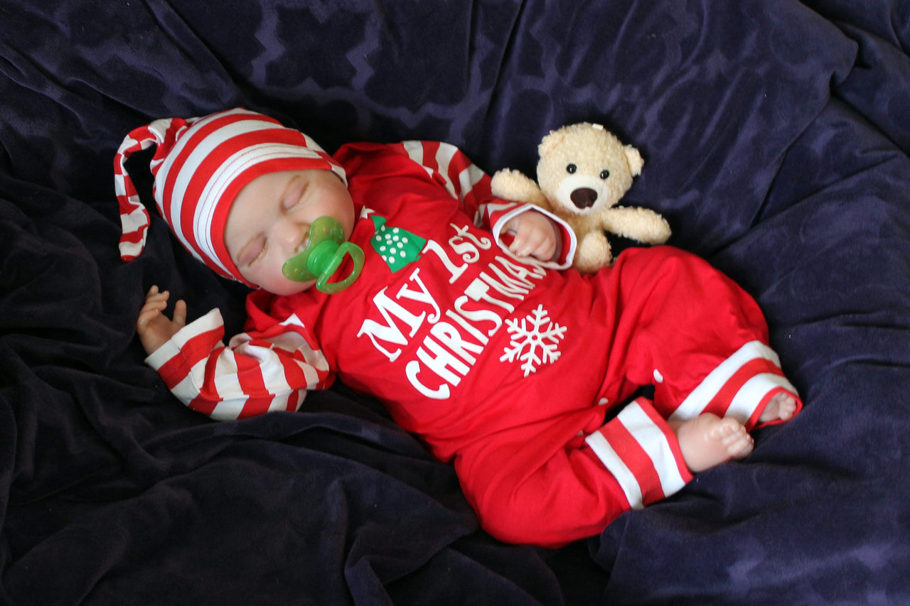 20&quot; Lifelike Weighted Christmas Reborn Doll, Realistic Reborns Therapy Dolls For Kids, Collectibal Life Size Doll Weighted 2, 6, 7, 8 Pounds