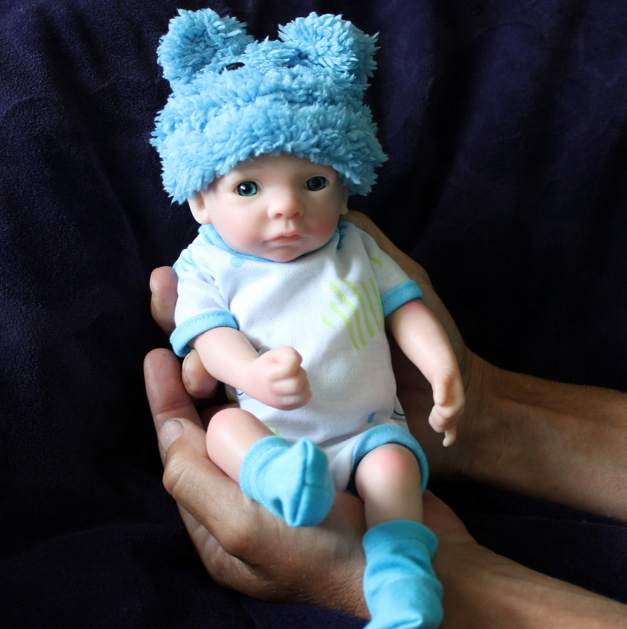 Preemie Silicone Dolls Realistic Real Lifelike Micro Mini Baby Doll Full Body Reborn 11" 1.7lbs Platinum Weighted Babies Ecoflex Bathtub Fun